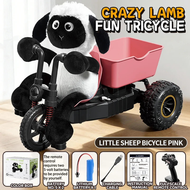 Rc Lamb Tricycle Drift Stunt Car High Speed Remote Control Toy Gift for Boys Birthday Present New Model