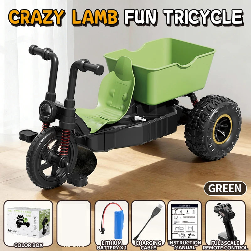 Rc Lamb Tricycle Drift Stunt Car High Speed Remote Control Toy Gift for Boys Birthday Present New Model