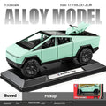 Cyber truck pickup trailer RV metal alloy toy car model die-casting off-road vehicle men's gift collection truck ornaments