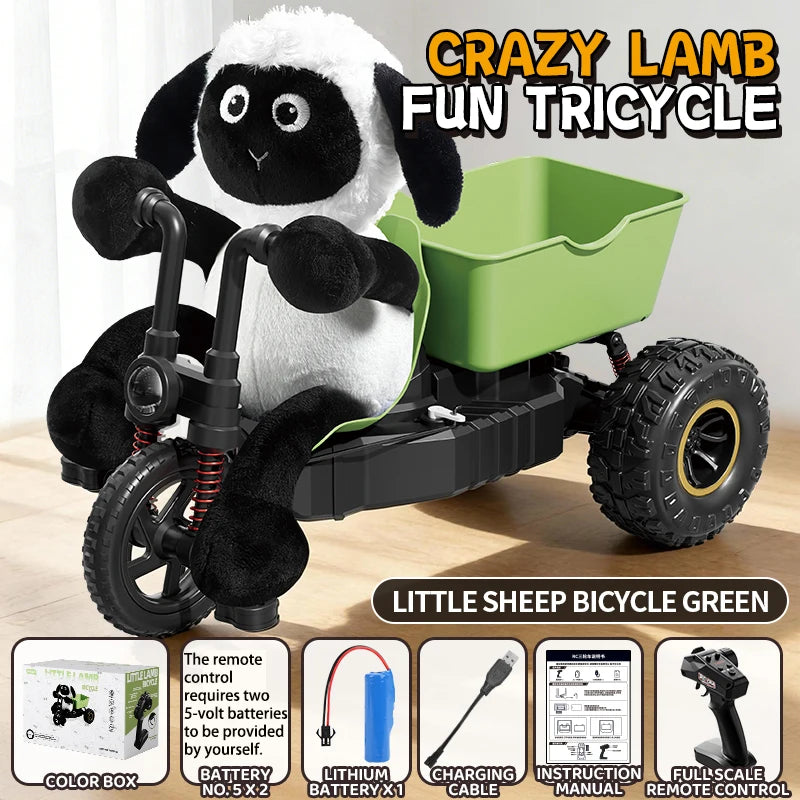 Rc Lamb Tricycle Drift Stunt Car High Speed Remote Control Toy Gift for Boys Birthday Present New Model