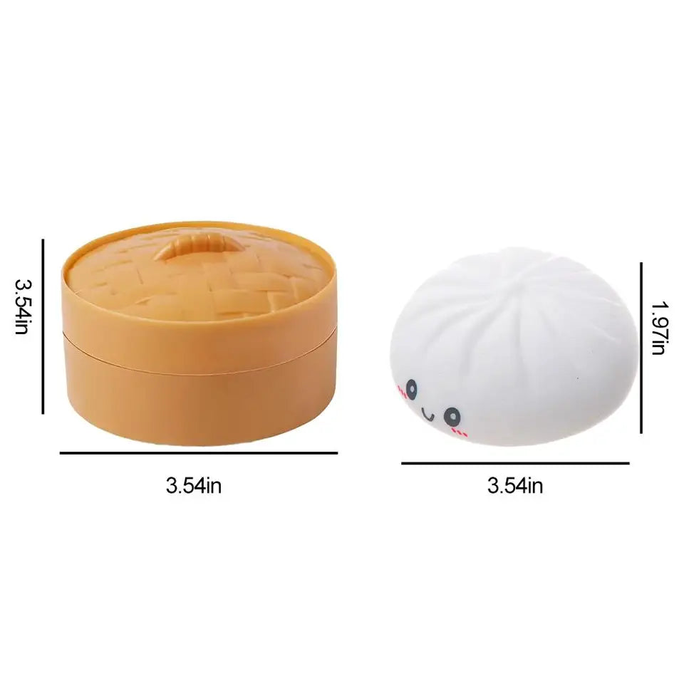 Colorful Dumpling Squishes Stress Balls Squeeze Dough Ball Squishy Bun Anxiety Relief Adult Squeeze Toy Anti Stress ADHD ADD