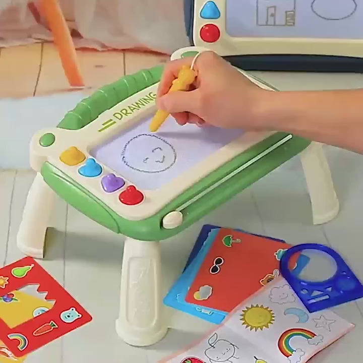 Baby colored magnetic drawing board super large children's toy graffiti erasable drawing writing board magnetic suction early ed