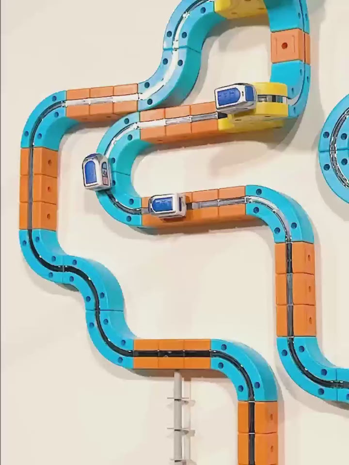 84-179Pcs Electric 3D High-Speed Train Set for Kids - Magnetic Track Building Vehicle Toy Educational DIY Set for Boys & Girls